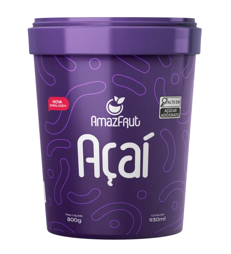 Pote de açaí AmazFrut 930 ml